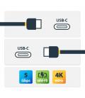 Cable usb tipo c startech 1m - macho - macho - negro