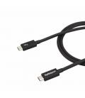 Cable usb tipo c startech 1m - macho - macho - negro