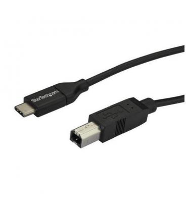 Cable usb tipo c a usb tipo b startech 2m - macho - macho - negro