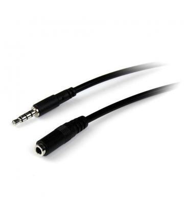 Cable jack 3.5mm startech 2m - macho - hembra - negro