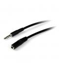 Cable jack 3.5mm startech 2m - macho - hembra - negro