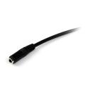 Cable jack 3.5mm startech 2m - macho - hembra - negro