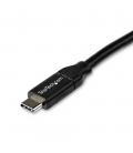 Cable usb tipo c startech 2m - macho - macho - negro