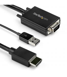 Cable vga - usb tipo a a hdmi startech 2m - macho - macho - negro