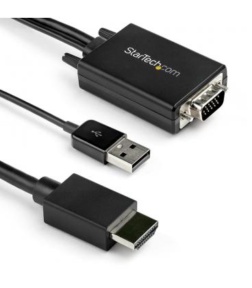 Cable vga - usb tipo a a hdmi startech 2m - macho - macho - negro