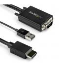Cable vga - usb tipo a a hdmi startech 2m - macho - macho - negro