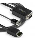 Cable vga - usb tipo a a hdmi startech 2m - macho - macho - negro