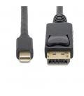 Cable mini dp a displayport startech 2m - macho - macho - negro