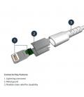 Cable lightning a usb tipo a startech 2m - macho - macho - blanco