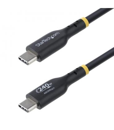 Cable usb tipo c startech 2m - macho - macho - negro