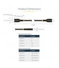 Cable usb tipo c startech 2m - macho - macho - negro