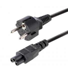 Cable schuko a c5 startech 2m - macho - hembra - negro