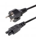 Cable schuko a c5 startech 2m - macho - hembra - negro