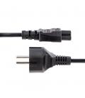 Cable schuko a c5 startech 2m - macho - hembra - negro