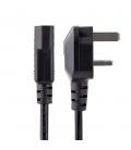 Cable bs1363 a c13 startech 3m - macho - hembra - negro