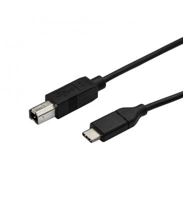 Cable usb tipo c a usb tipo b startech 0.5m - macho - macho - negro