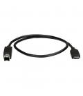 Cable usb tipo c a usb tipo b startech 0.5m - macho - macho - negro