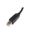 Cable usb tipo c a usb tipo a startech 0.5m - macho - macho - negro