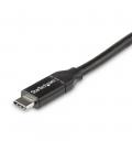 Cable usb tipo c startech 0.5m - macho - macho - negro