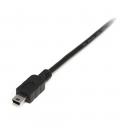 Cable usb tipo a a mini usb tipo b startech 0.5m - macho - macho - negro