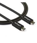 Cable usb tipo c startech 0.8m - macho - macho - negro