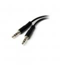 Cable mini jack 3.5mm startech macho - hembra - negro