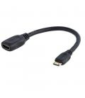Cable mini hdmi a hdmi startech 0.125m - macho - hembra - negro