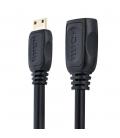 Cable mini hdmi a hdmi startech 0.125m - macho - hembra - negro
