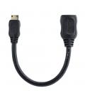 Cable mini hdmi a hdmi startech 0.125m - macho - hembra - negro