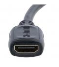 Cable mini hdmi a hdmi startech 0.125m - macho - hembra - negro