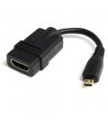 Cable micro hdmi a hdmi startech macho - hembra - negro
