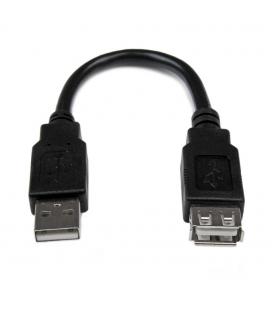 Cable usb tipo a startech 0.15m - macho - hembra - negro