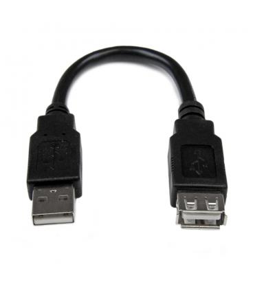 Cable usb tipo a startech 0.15m - macho - hembra - negro