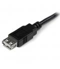 Cable usb tipo a startech 0.15m - macho - hembra - negro