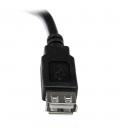 Cable usb tipo a startech 0.15m - macho - hembra - negro
