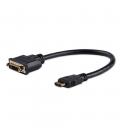 Cable hdmi a dvi - d startech 0.20m - macho - hembra - negro
