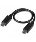 Cable micro usb startech 0.20m - macho - macho - negro