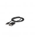 Cable usb tipo a a rs232 db9 startech 1.8m - macho - hembra - negro