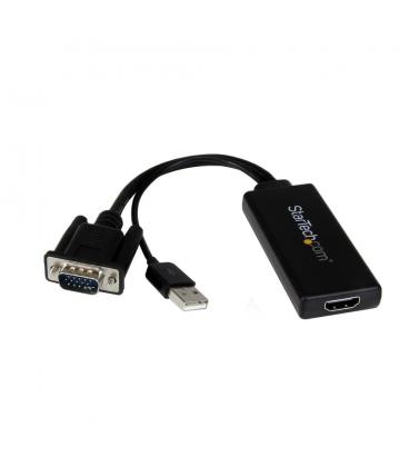 Adaptador vga a hdmi startech macho - hembra - negro + alimentacion usb