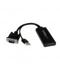 Adaptador vga a hdmi startech macho - hembra - negro + alimentacion usb