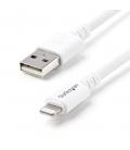 Cable lightning a usb tipo a startech 1m - macho - macho - blanco