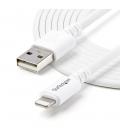 Cable lightning a usb tipo a startech 1m - macho - macho - blanco