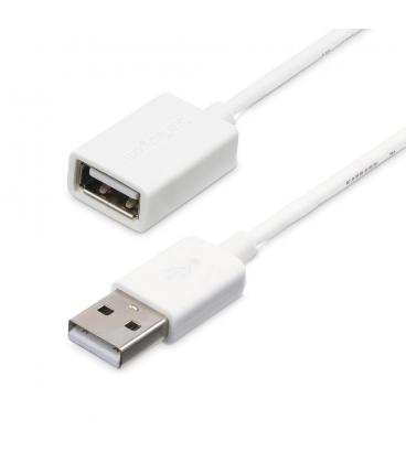 Cable usb tipo a startech 1m - macho - hembra - blanco