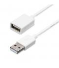 Cable usb tipo a startech 1m - macho - hembra - blanco