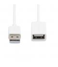 Cable usb tipo a startech 1m - macho - hembra - blanco