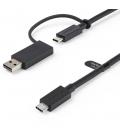 Cable usb tipo c a usb tipoa - usb tipo c startech 1m - macho - macho - negro