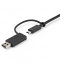 Cable usb tipo c a usb tipoa - usb tipo c startech 1m - macho - macho - negro