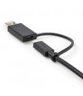 Cable usb tipo c a usb tipoa - usb tipo c startech 1m - macho - macho - negro