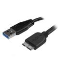 Cable usb tipo a a micro usb tipo b startech 0.5m - macho - macho - negro