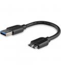 Cable usb tipo a a micro usb tipo b startech 0.15m - macho - macho - negro